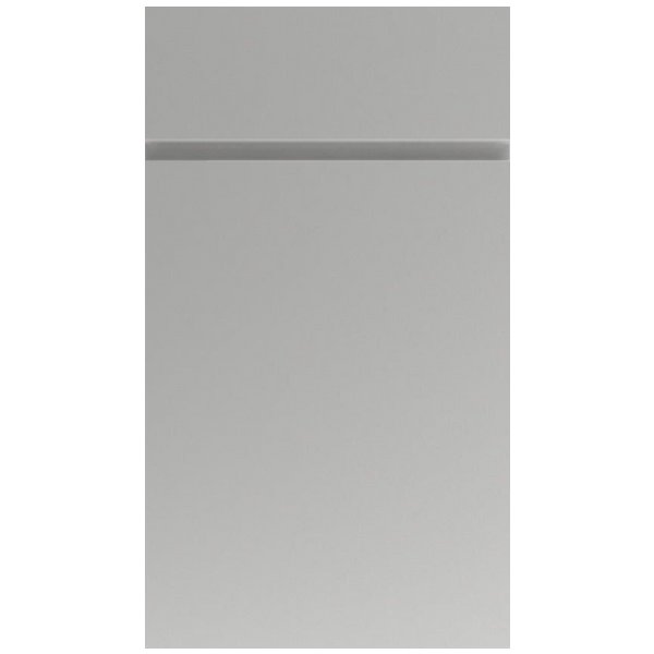 Handleless High Gloss Light Grey Kitchen Doors | Made to Measure | 50% Off