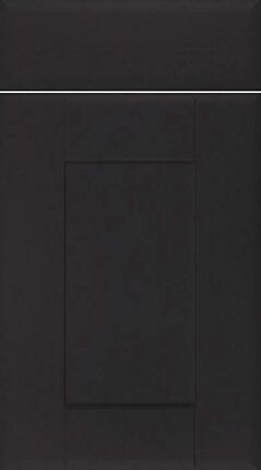 Auckland Super Matt Black Kitchen Doors