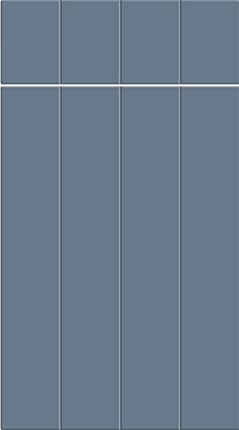 Austin Super Matt Misty Blue Kitchen Doors