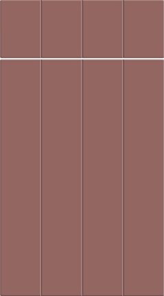 Austin Super Matt Rusty Red Kitchen Doors