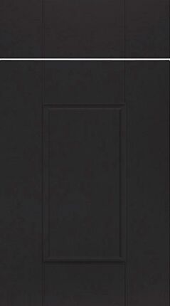 Bowland Super Matt Black Kitchen Doors