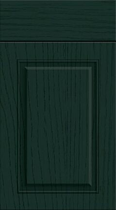 Carlton Paint Flow Matt Fir Green Kitchen Doors