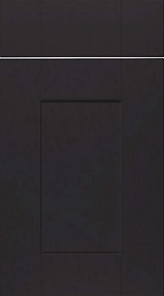 Gresham Super Matt Black Kitchen Doors