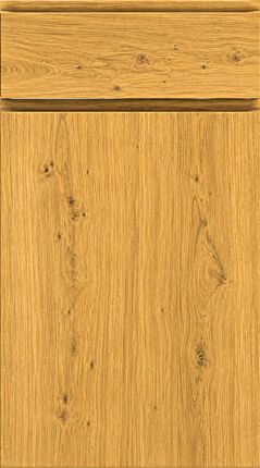 Handleless Pippy Oak Kitchen Doors