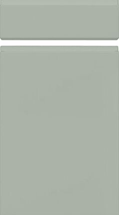 Handleless Matt Meadow Green Kitchen Doors