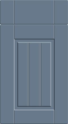 Newport Super Matt Misty Blue Kitchen Doors