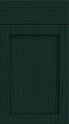 Oakham Paint Flow Matt Fir Green Kitchen Doors
