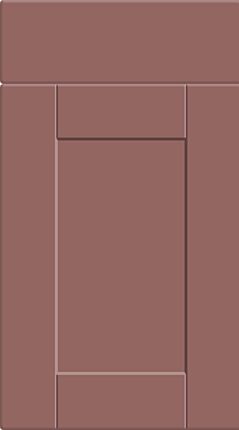 Shaker Super Matt Rusty Red Kitchen Doors