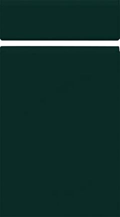 Handleless Supermatt Forest Green Kitchen Doors