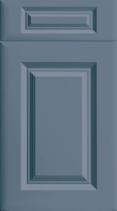 York Super Matt Misty Blue Kitchen Doors