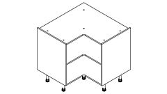 L Shape Corner Base Unit