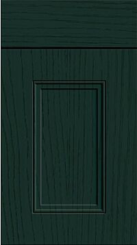 Buxton Paint Flow Matt Fir Green Kitchen Doors