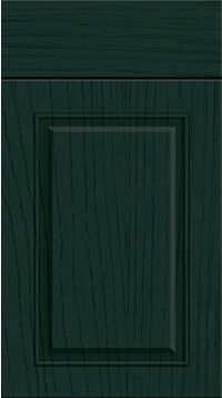Carlton Paint Flow Matt Fir Green Kitchen Doors