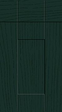 Warwick Paint Flow Matt Fir Green Kitchen Doors