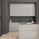 Simplicity Kitchen Door in Supergloss Dust Grey - room