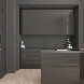 Simplicity Kitchen Door in Supergloss Graphite - room