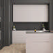 Simplicity Kitchen Door in Supermatt Light Grey - room